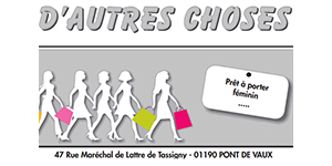 Pont de Vaux Boutique Vêtements Femmes D'Autres Choses