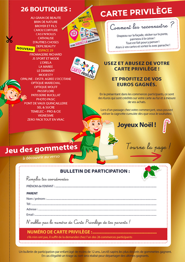 Gagnants jeu Nol dans les commerces Pont de Vaux